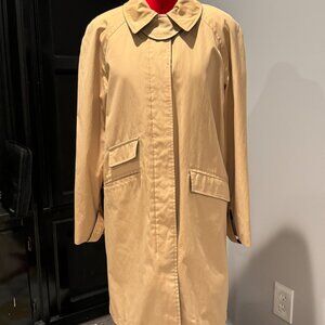 Michael Kors Womens Tan Trench Rain Coat Size Small